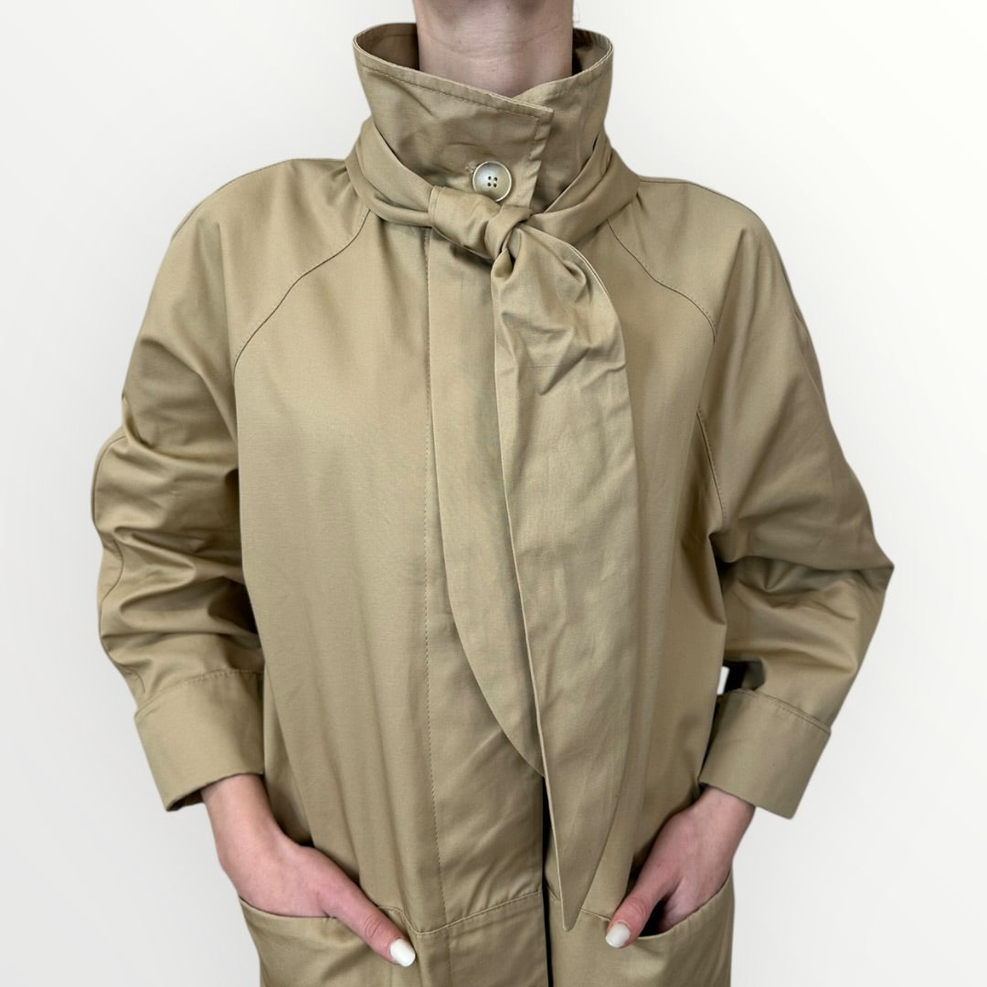 HAVEONE - TRENCH CON SCIARPINA TONO SU TONO