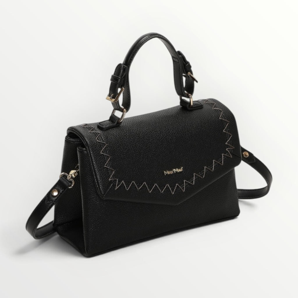 MIMI' MUA' - BORSA A MANO CON CUCITURE A VISTA