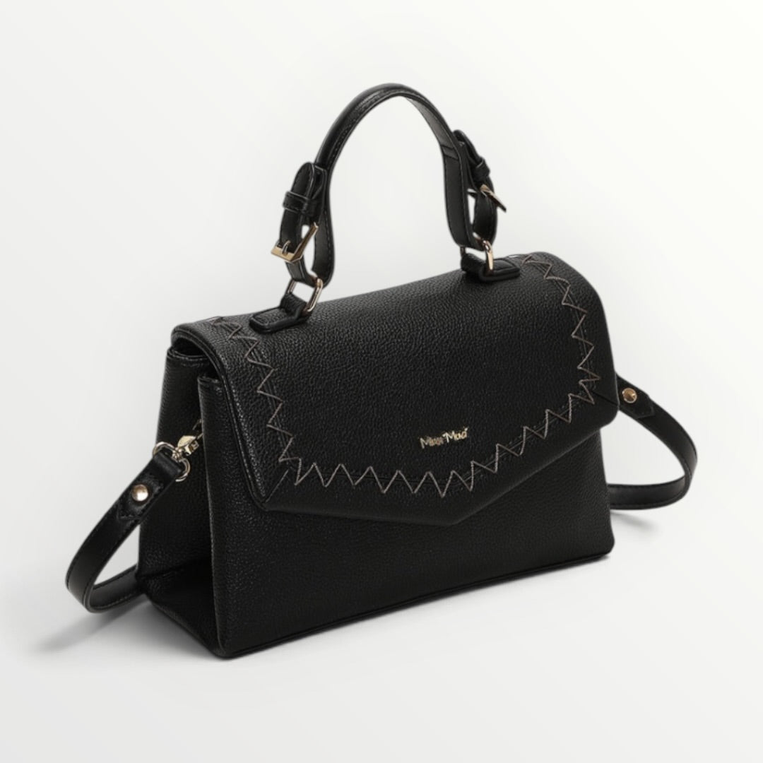 MIMI' MUA' - BORSA A MANO CON CUCITURE A VISTA