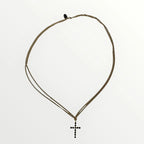 MOMI - COLLANA CROCE NERA