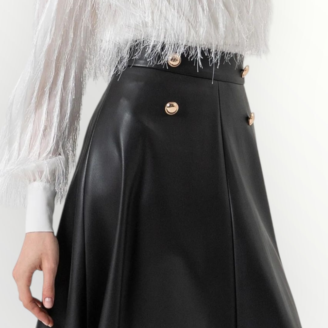 FRACOMINA - GONNA IN ECO PELLE