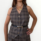 FRACOMINA - GILET CON CINTURINA