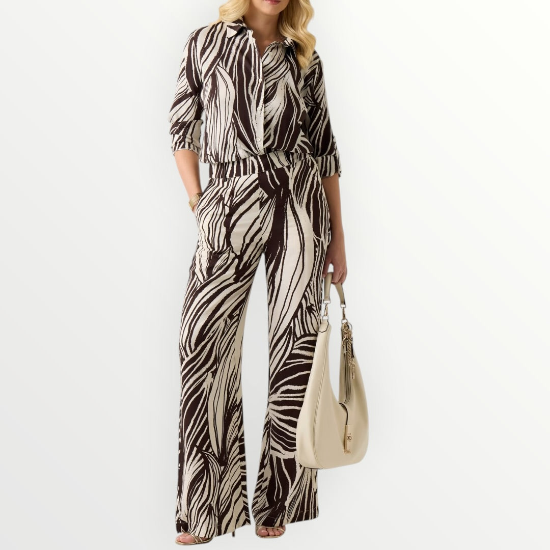 GUESS - PANTALONE IN VISCOSA FANTASIA