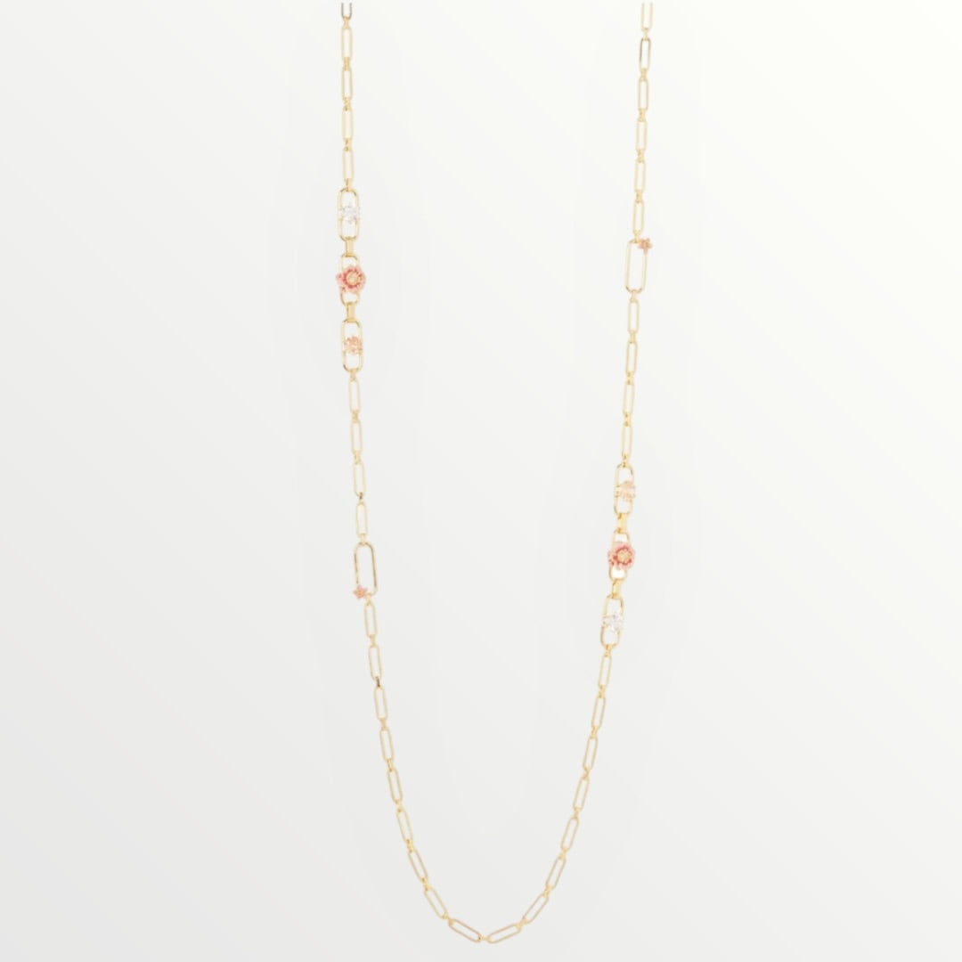 SODINI - COLLANA LUNGA CON MINI FIORI
