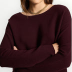 ELENA MIRO' - MAGLIA CON COLLO STACCABILE