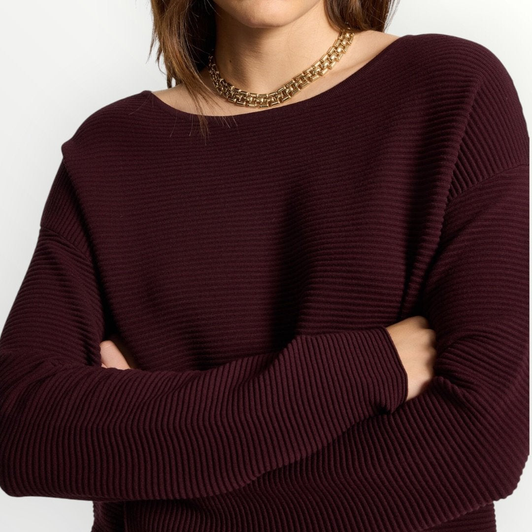 ELENA MIRO' - MAGLIA CON COLLO STACCABILE