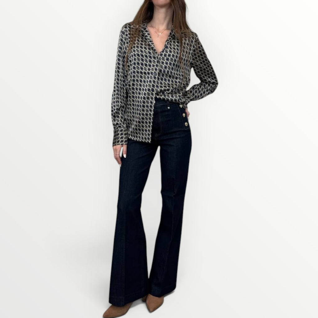 GUESS - CAMICIA IN FANTASIA GEOMETRICA