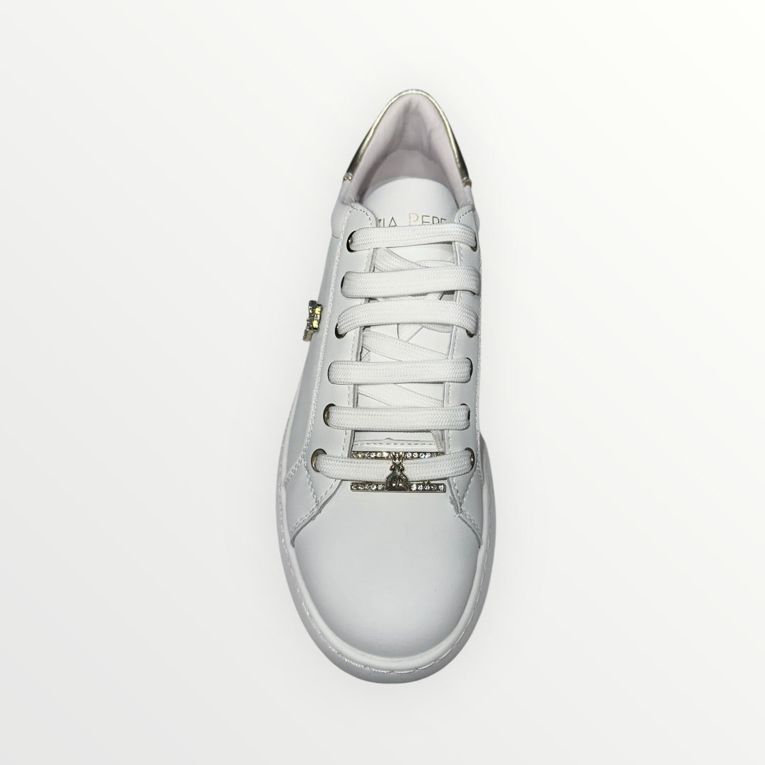 PATRIZIA PEPE - SNEAKER CON LOGO BRILLANTATO