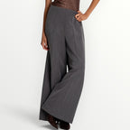 FRACOMINA - PANTALONE FLARE A VITA ALTA