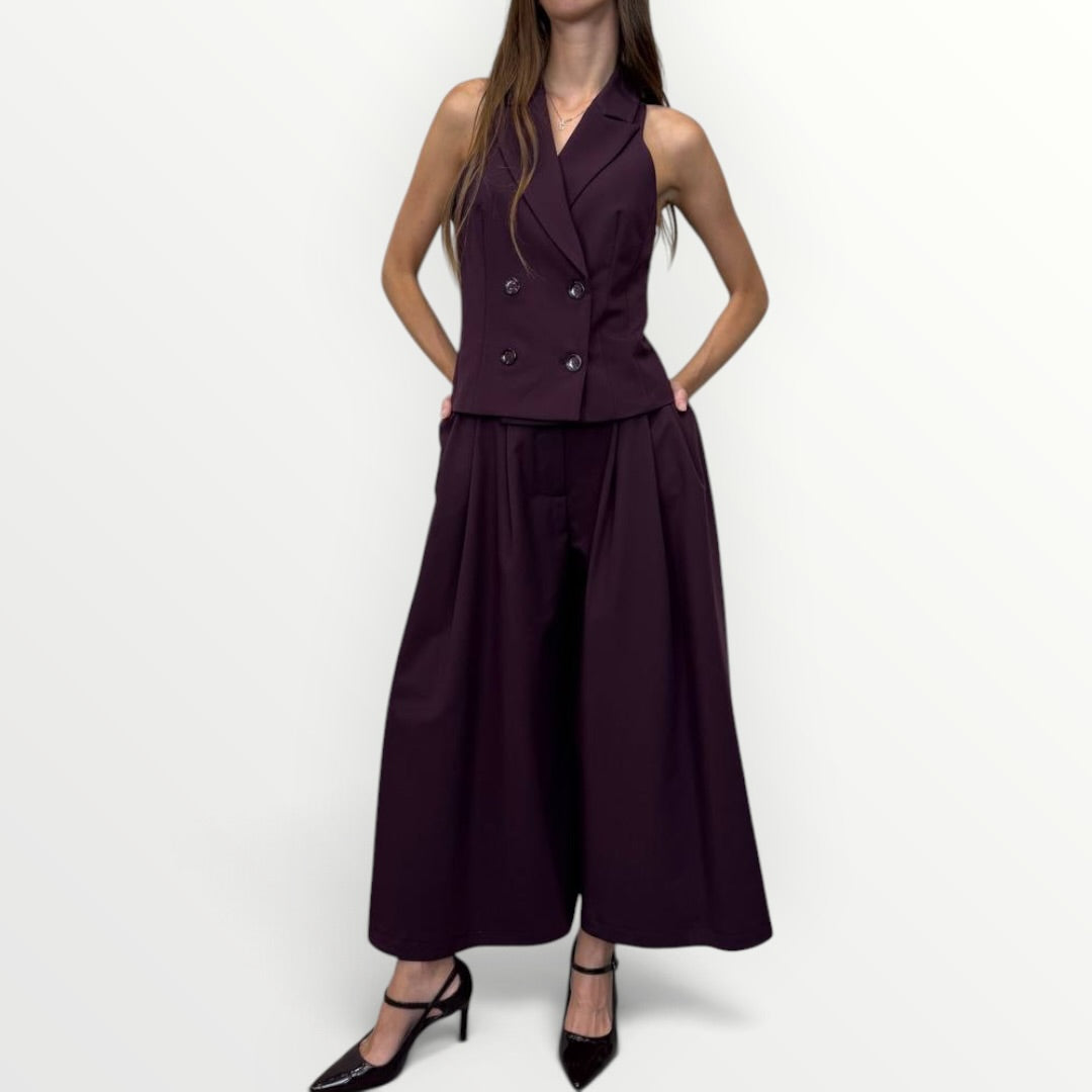IMPERIAL - PANTALONE AMPIO A PALAZZO CORTO