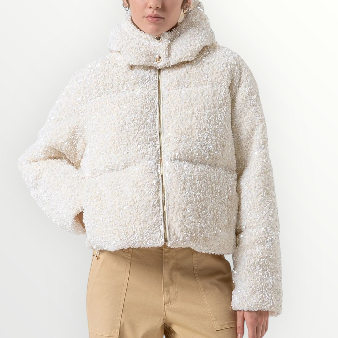 FRACOMINA - GIUBBOTTO CON PAILLETTES