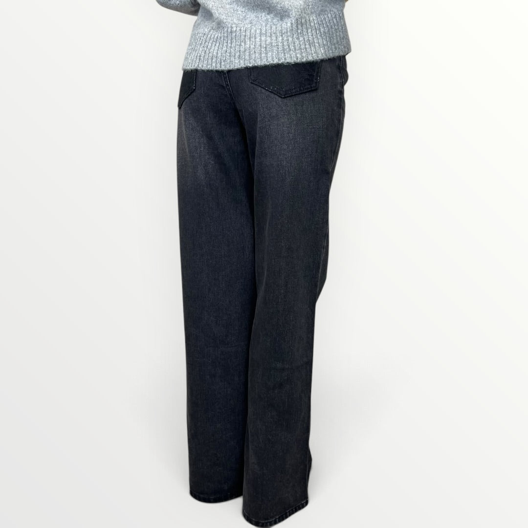 NO SECRETS - JEANS CON INSERTI IN PIZZO