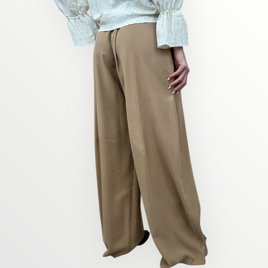 HAVEONE - PANTALONE AMPIO CON PINCES