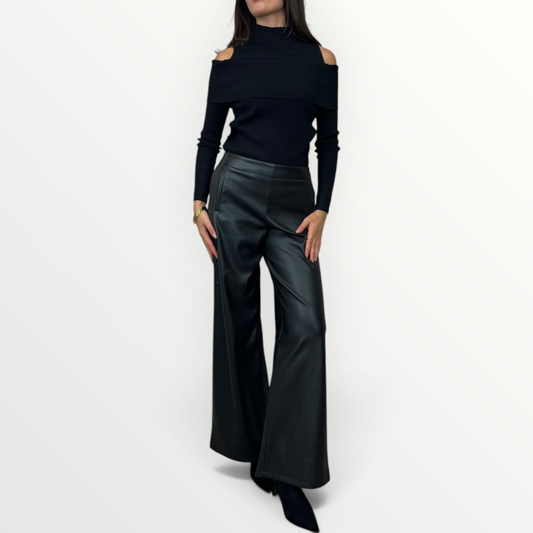 NO SECRETS - MAGLIA CON CUT-OUT A COSTINA