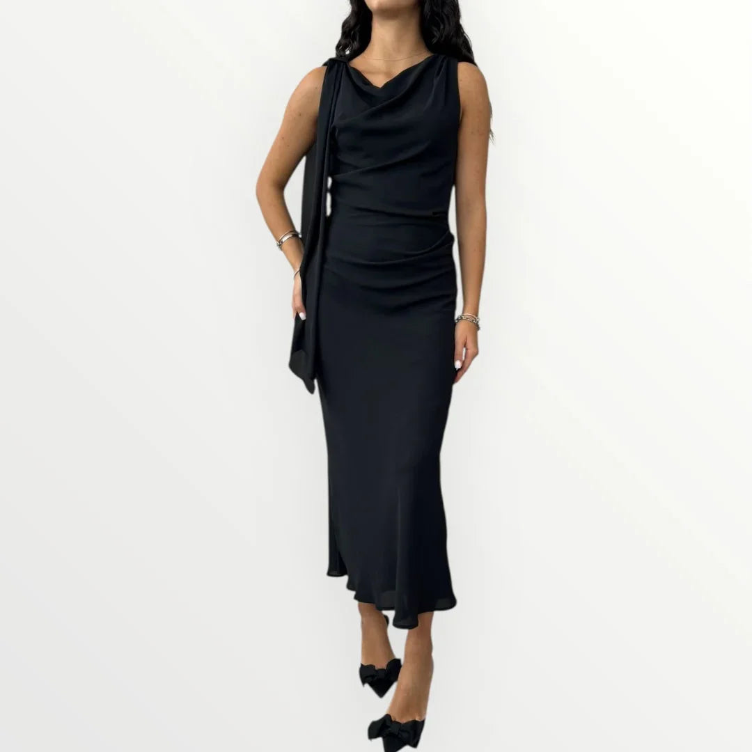 IMPERIAL - ABITO SMANICATO CON DRAPPEGGIO