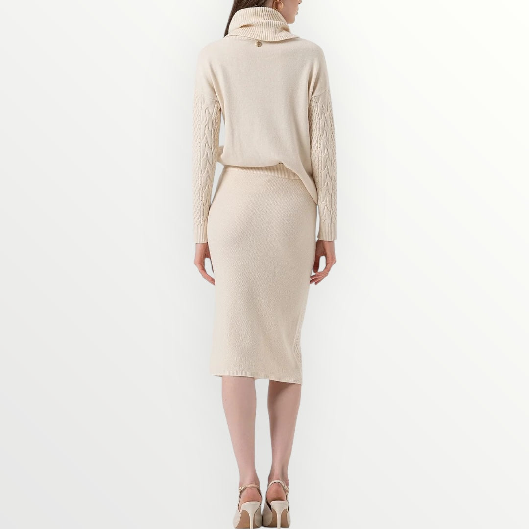 FRACOMINA - GONNA MIDI IN MAGLIA