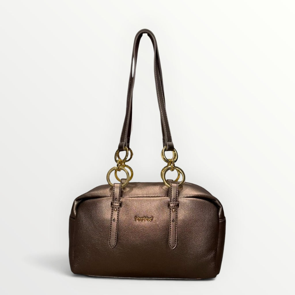 MIMI' MUA' - BORSA A SPALLA CON ANELLI
