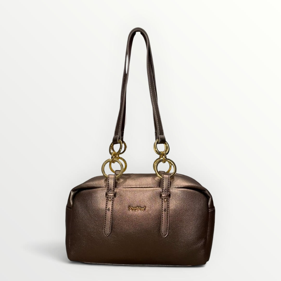 MIMI' MUA' - BORSA A SPALLA CON ANELLI