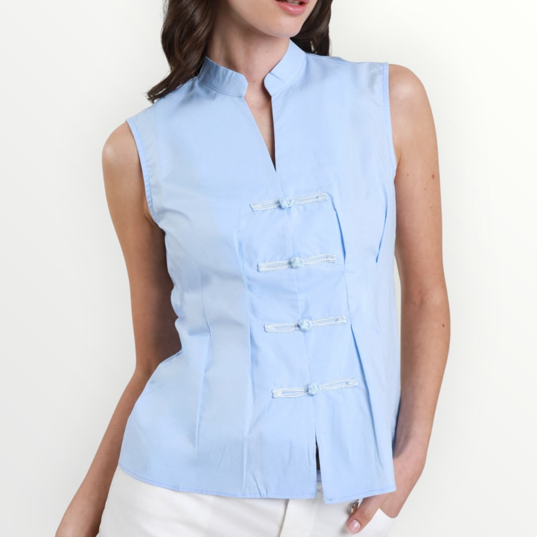 SUSY MIX - CAMICIA SMANICATA CON ALAMARI