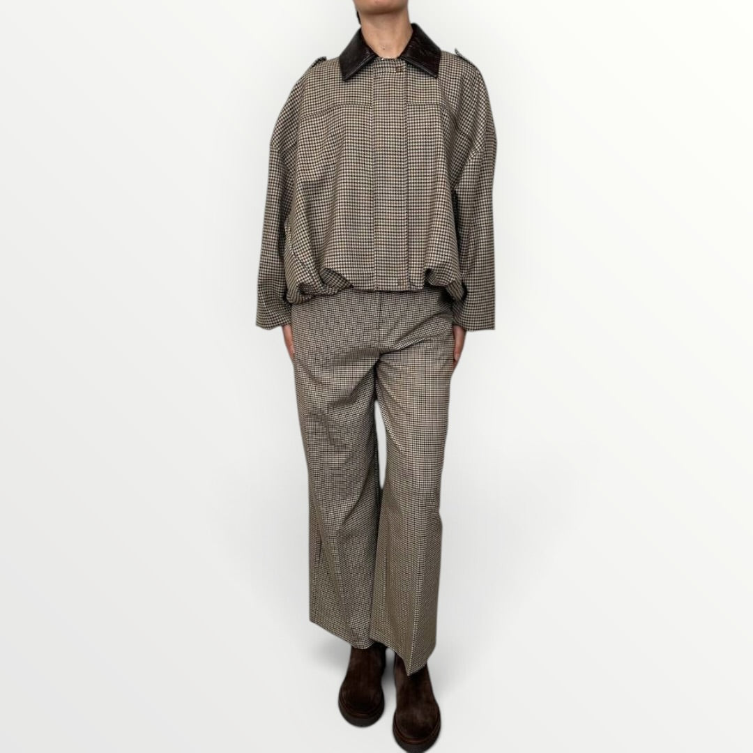 IMPERIAL - BOMBER CON COLLETTO IN ECO PELLE