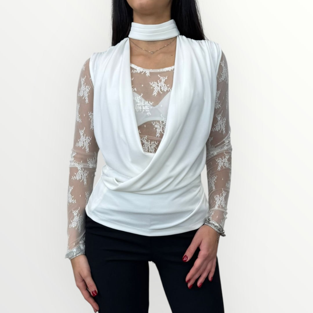 IMPERIAL - TOP CON LACCETTO SUL COLLO