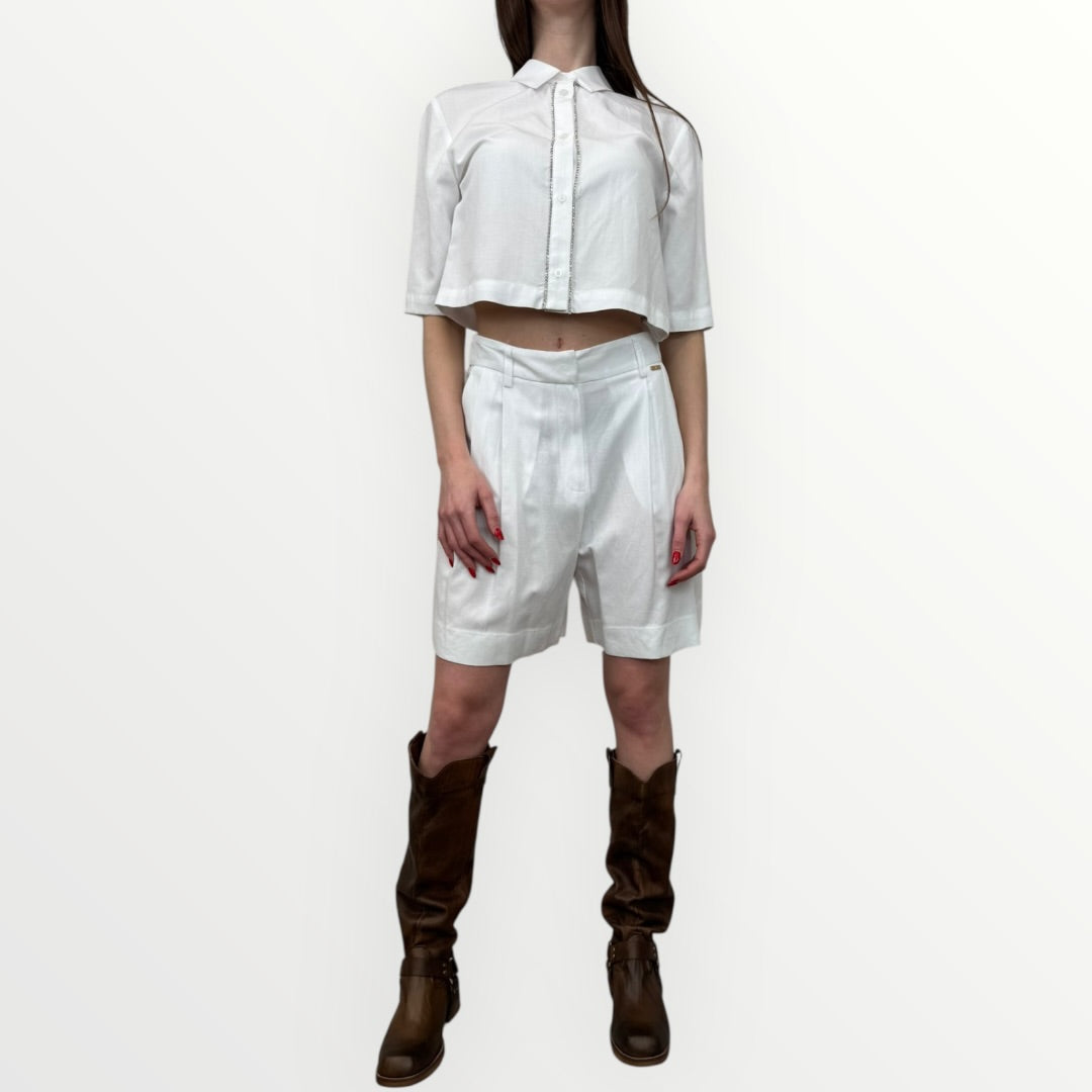 FRACOMINA - SHORT REGULAR IN LINO