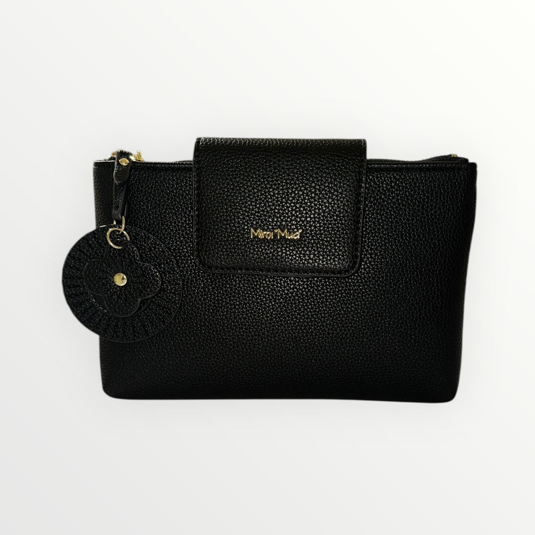 MIMI' MUA' - BORSA PIATTA CON FIORE