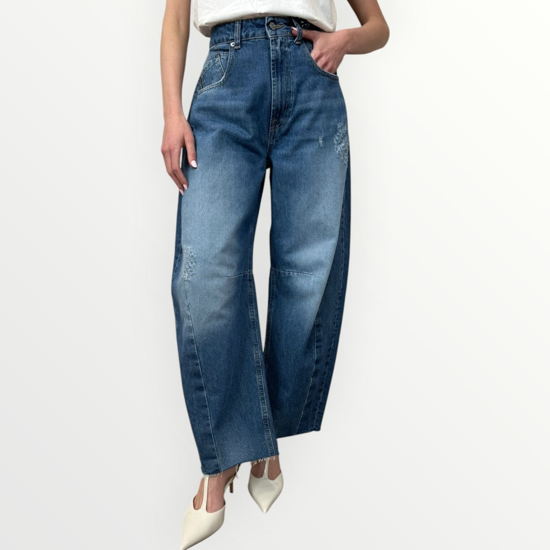 HAVEONE - JEANS BARBARA LAVAGGIO SCURO