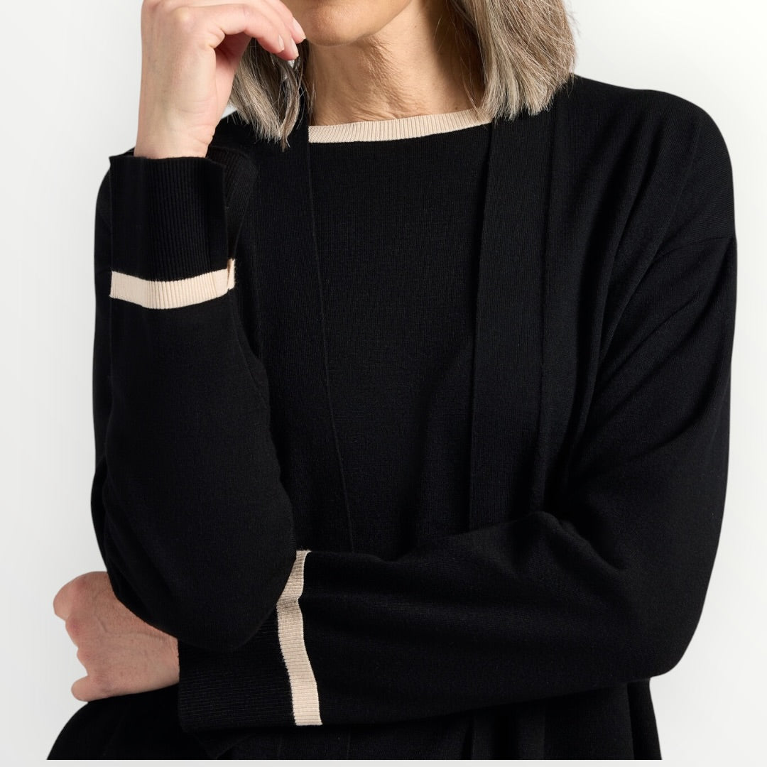 ELENA MIRO' - CARDIGAN IN VISCOSA APERTO