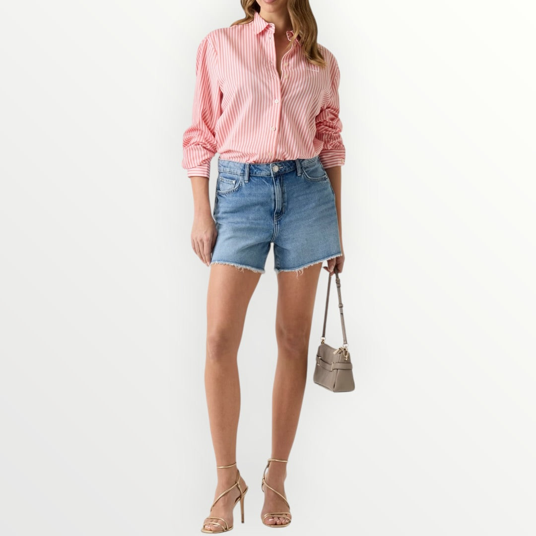 GUESS - SHORT SFRANGIATO CON STRASS