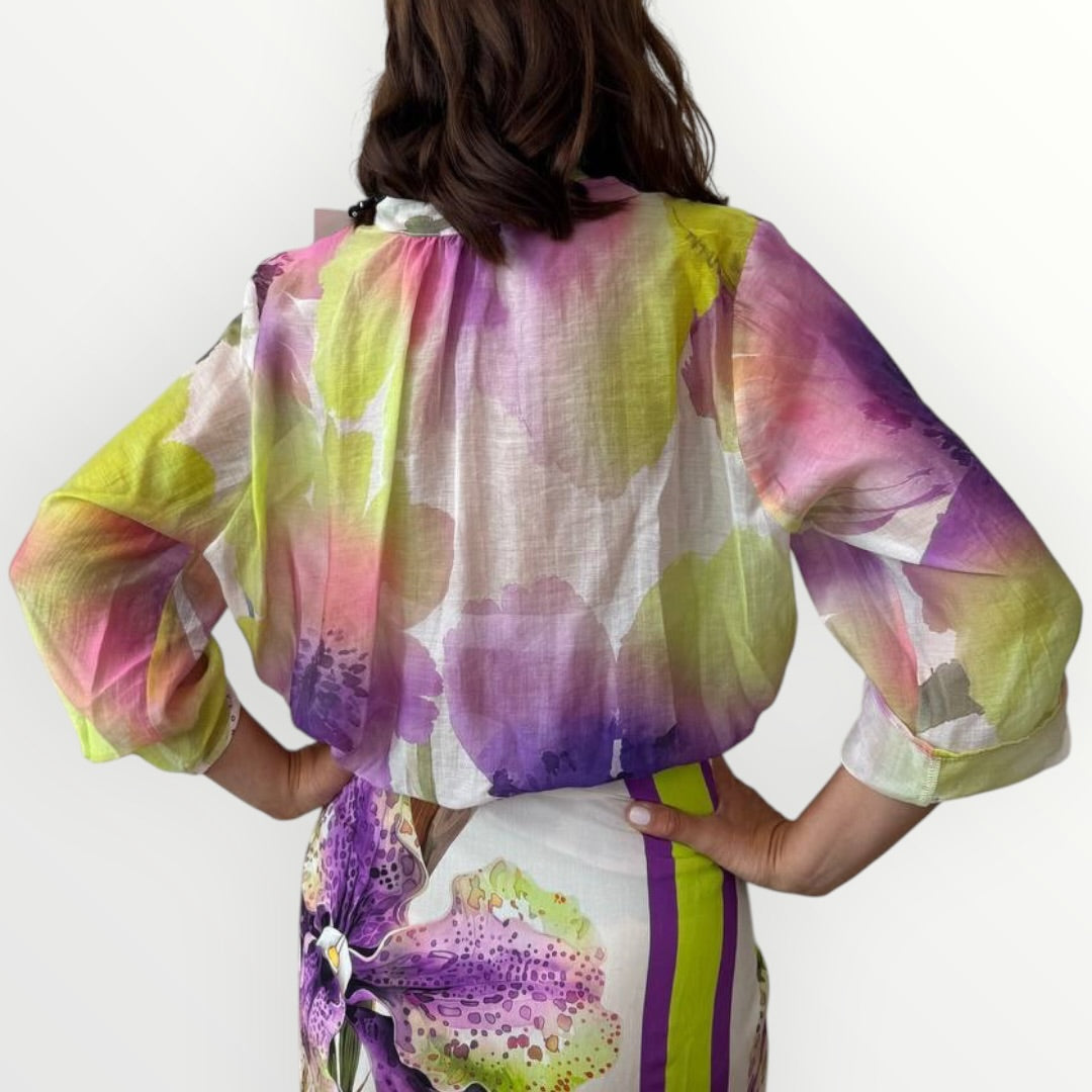 HAVEONE - CAMICIA ORCHIDEA ALLA COREANA