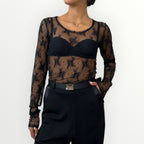 IMPERIAL - T-SHIRT GIROCOLLO IN PIZZO
