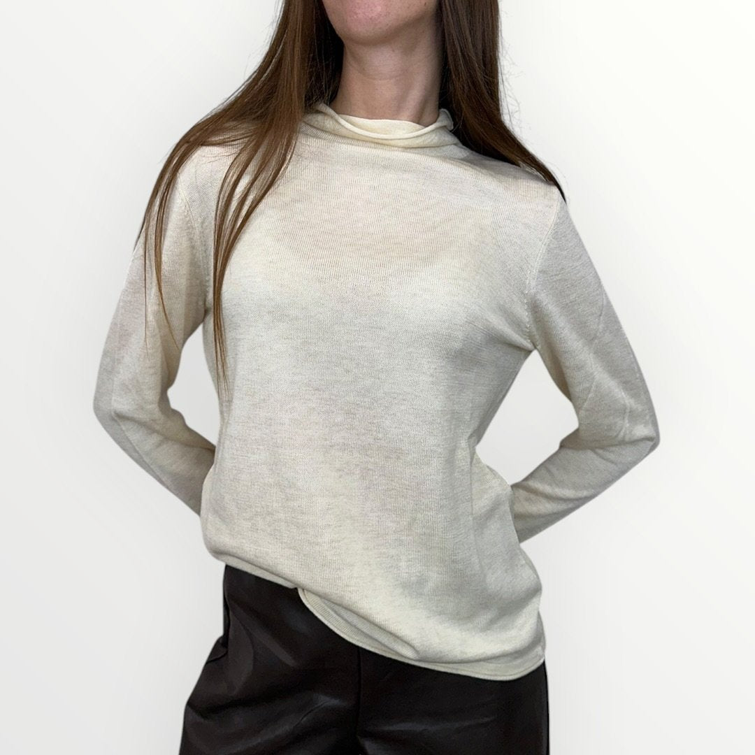 FERRONE - MAGLIA DOLCEVITA IN MISTO LANA