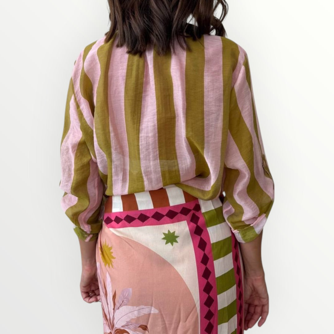 HAVEONE - CAMICIA LEGGERA A RIGHE