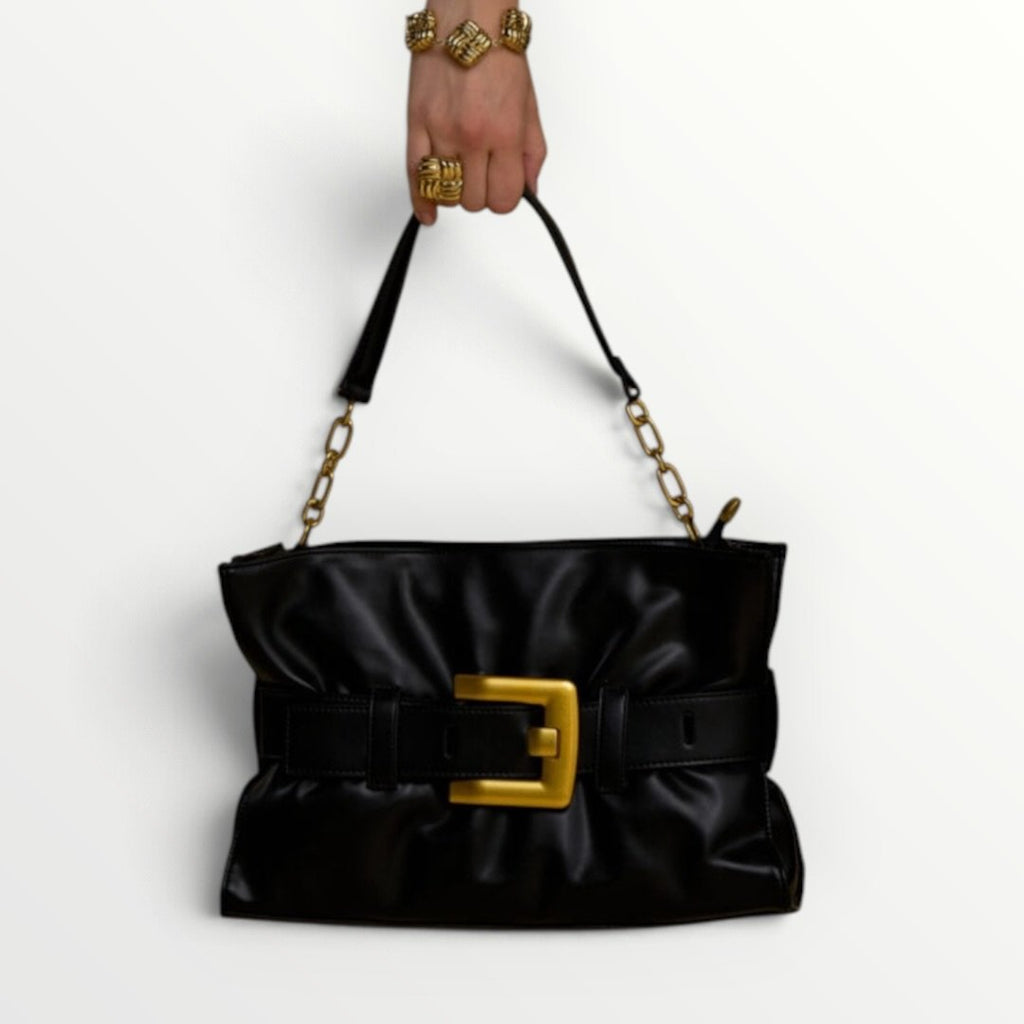 NO SECRETS - BORSA CON FIBBIA GRANDE CENTRALE