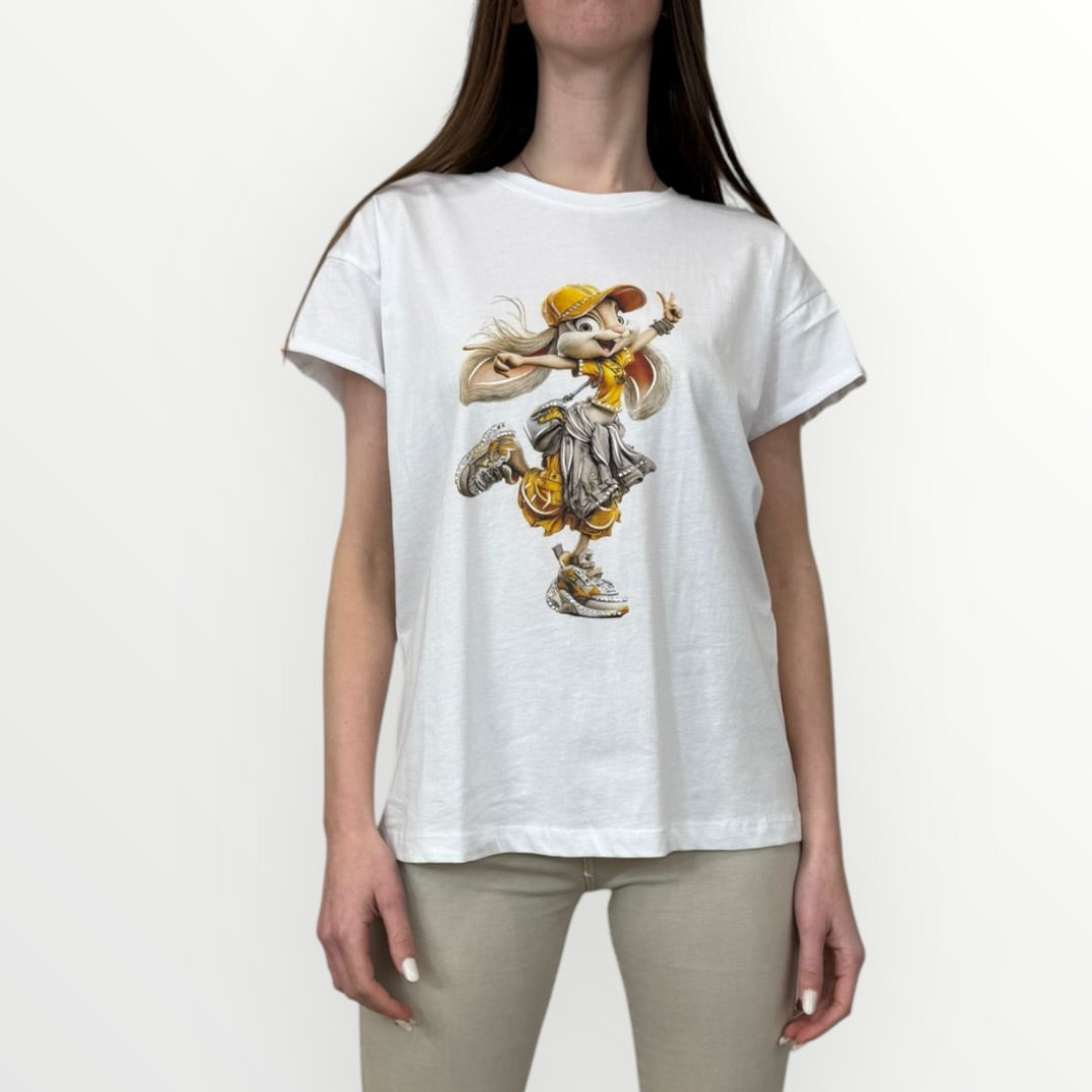 MOTEL - T-SHIRTA MANICA CORTA CON STAMPA