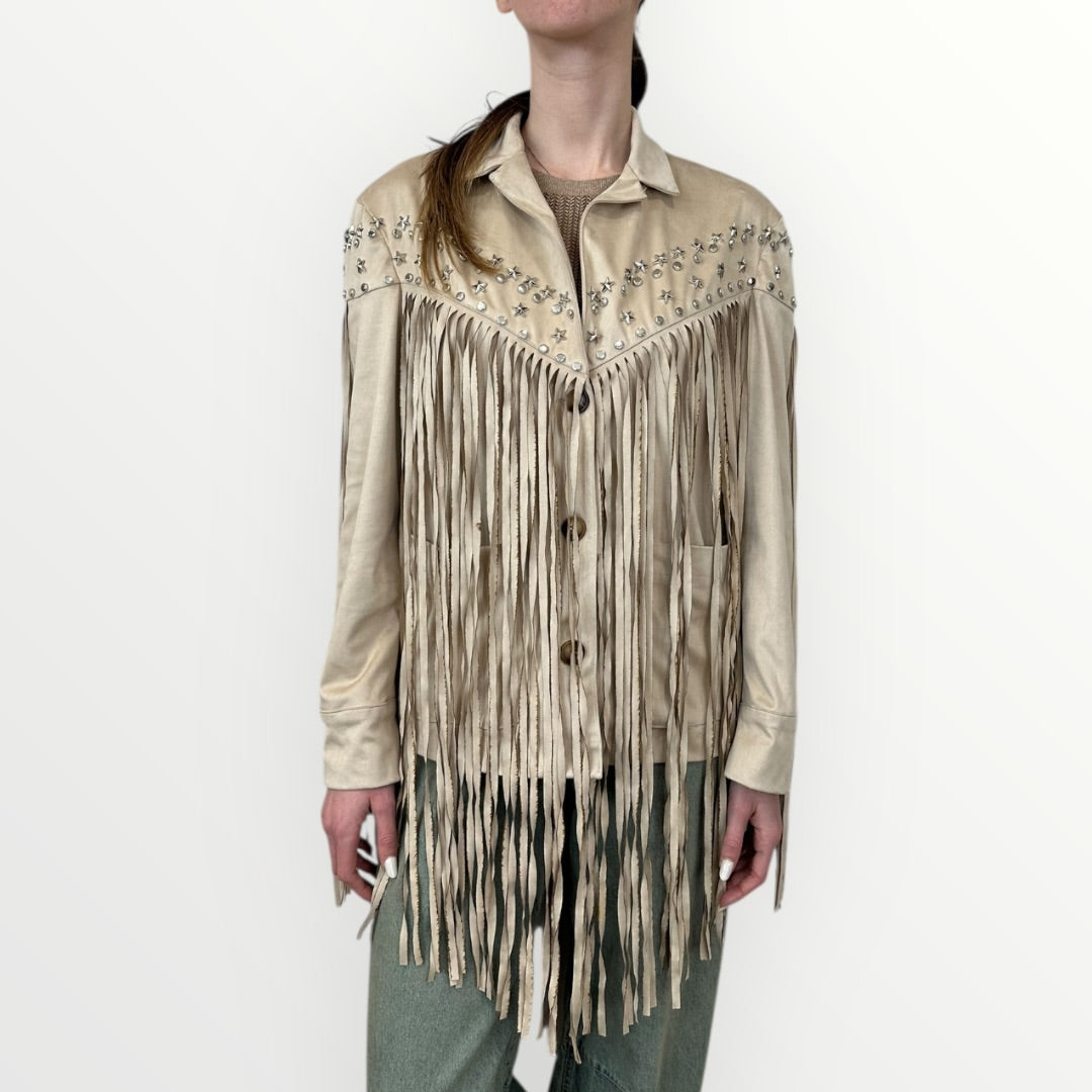 HAVEONE - GIACCA CON FRANGE