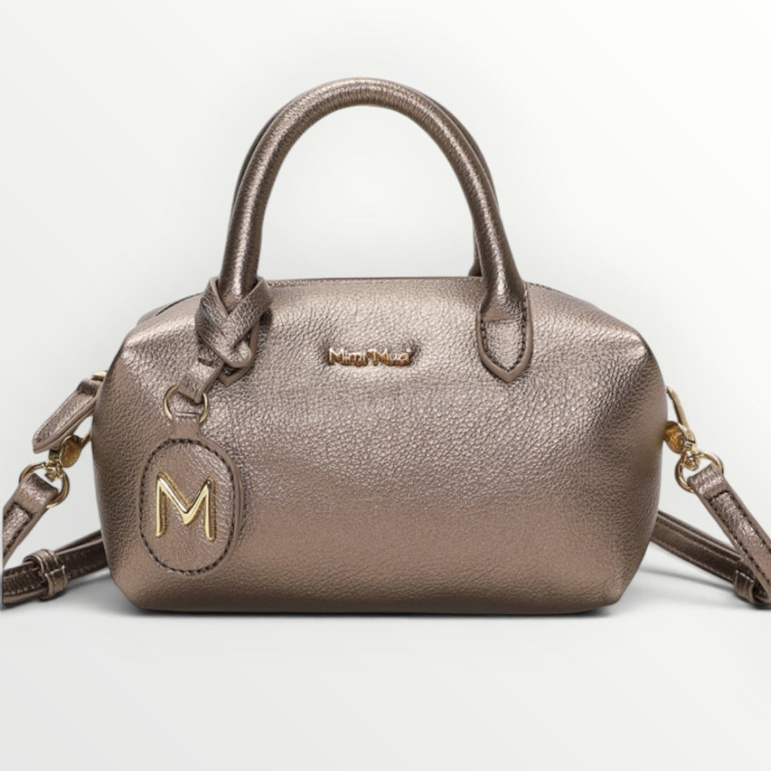 MIMI' MUA' - BORSA BAULETTO PICCOLA CON LOGO
