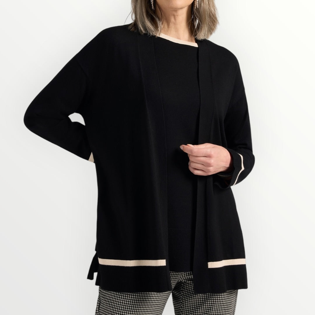 ELENA MIRO' - CARDIGAN IN VISCOSA APERTO