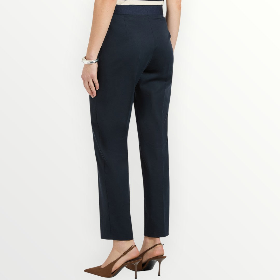 ELENA MIRO' - PANTALONE CROPPED IN RASO
