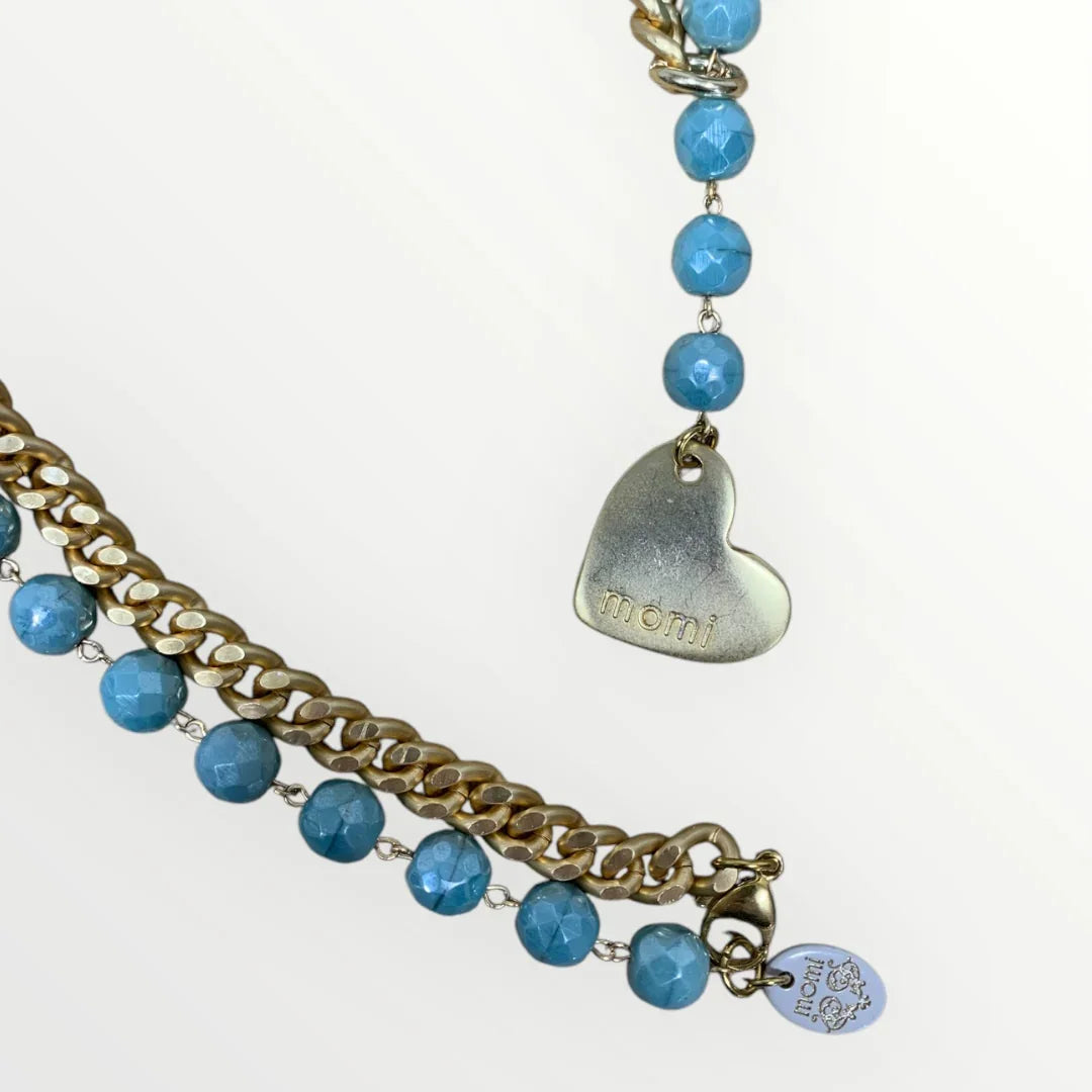 MOMI - FRANCESCA LONG HEART NECKLACE