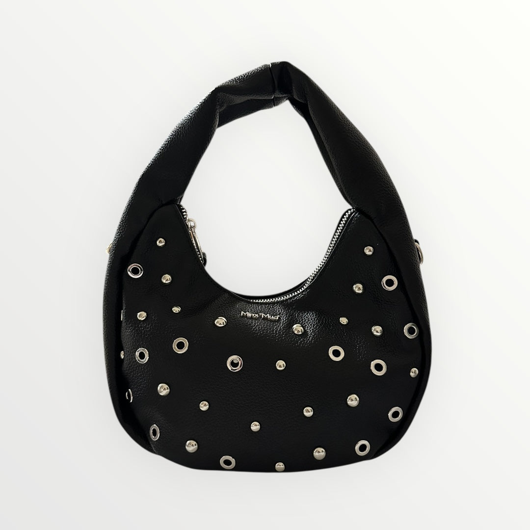 MIMI' MUA' - BORSA MORBIDA CON BORCHIE PIATTE