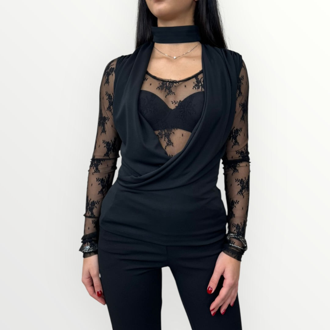 IMPERIAL - TOP CON LACCETTO SUL COLLO