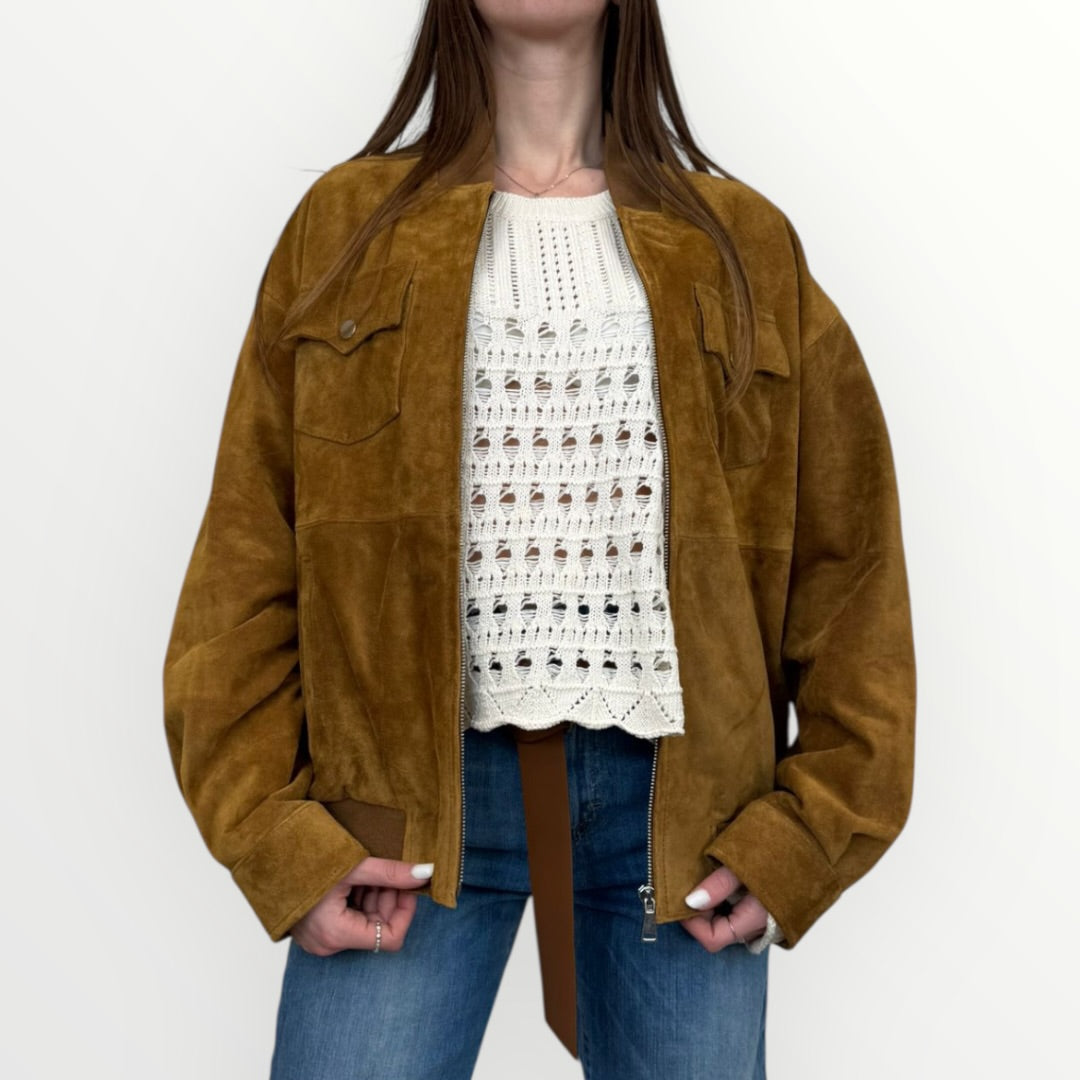 SOUVENIR - GIUBBOTTO SCAMOSCIATO