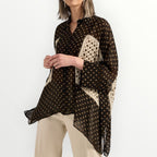 ELENA MIRO' - CAMICIA AMPIA IN GEORGETTE STAMPATA