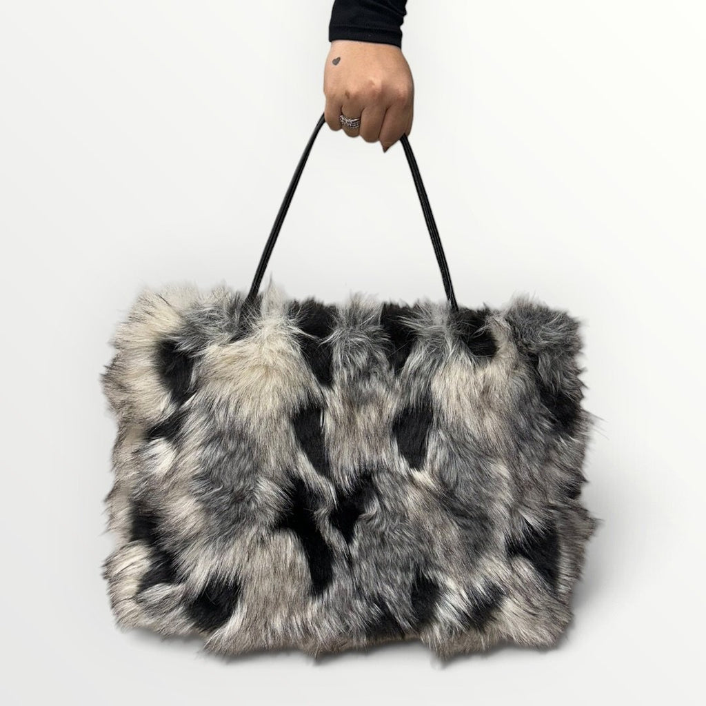 AYFEE - BORSA IN ECO-PELLICCIA CON MANICO FINE