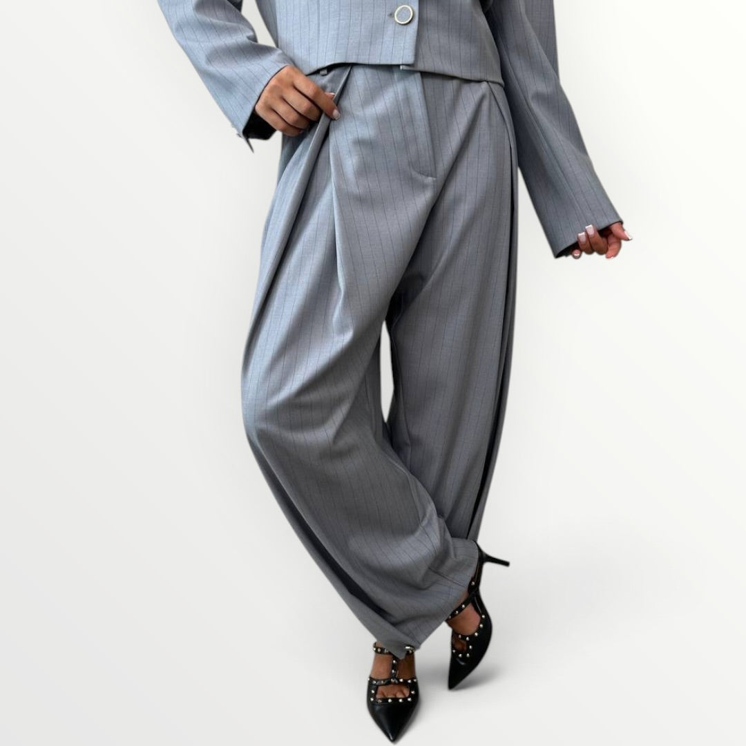 IMPERIAL - PANTALONE BALLOON GESSATO