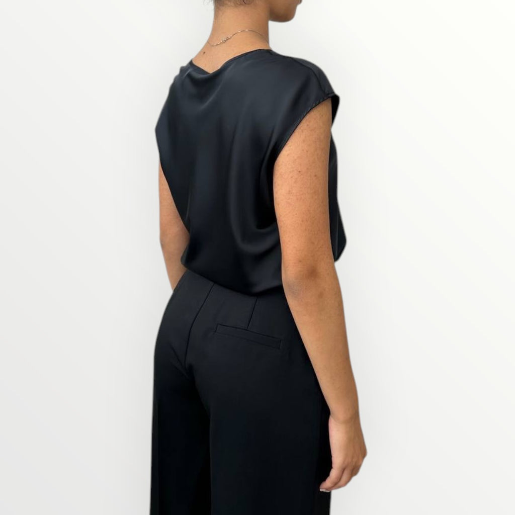 IMPERIAL - TOP IN RASO SMANICATO
