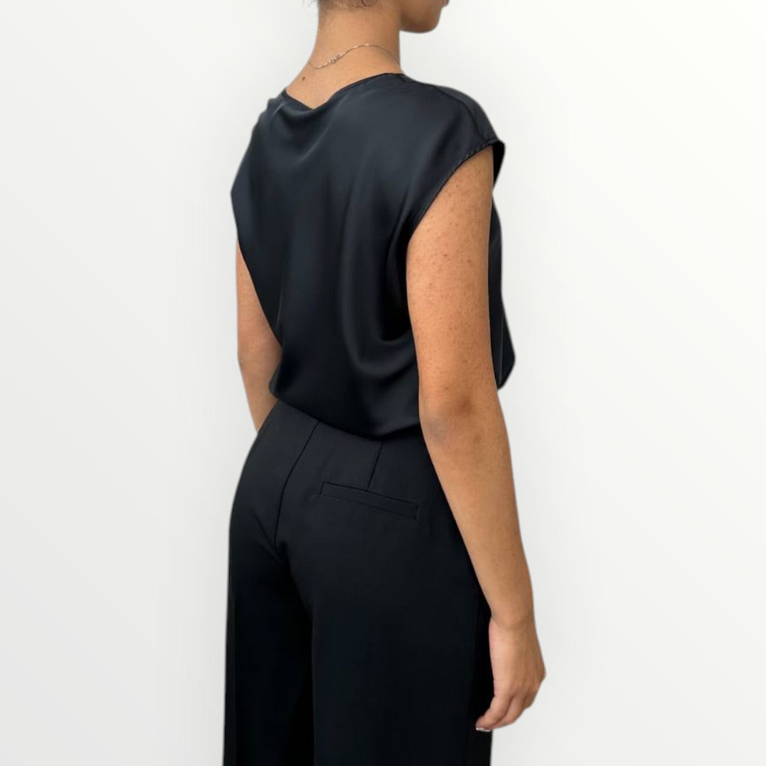 IMPERIAL - TOP IN RASO SMANICATO