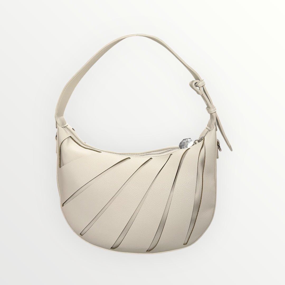 MIMI' MUA' - BORSA A SPALLA CON EFFETTO GEOMETRICO